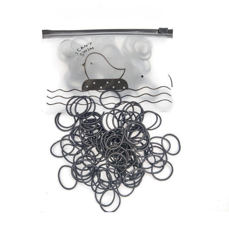 100 Rubber Band High Elasticity Rubber Band Hair Rope In Bird Bag